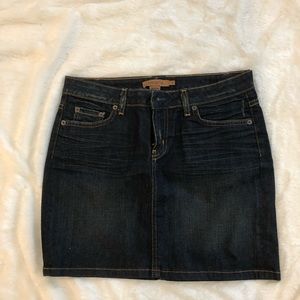 Arden B mini jean skirt